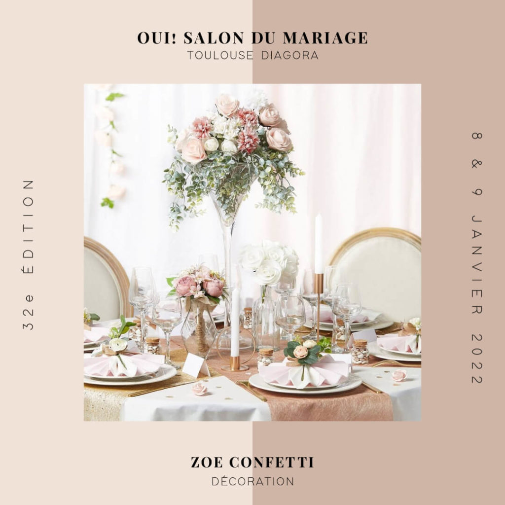 Zoé Confetti, décoration mariage